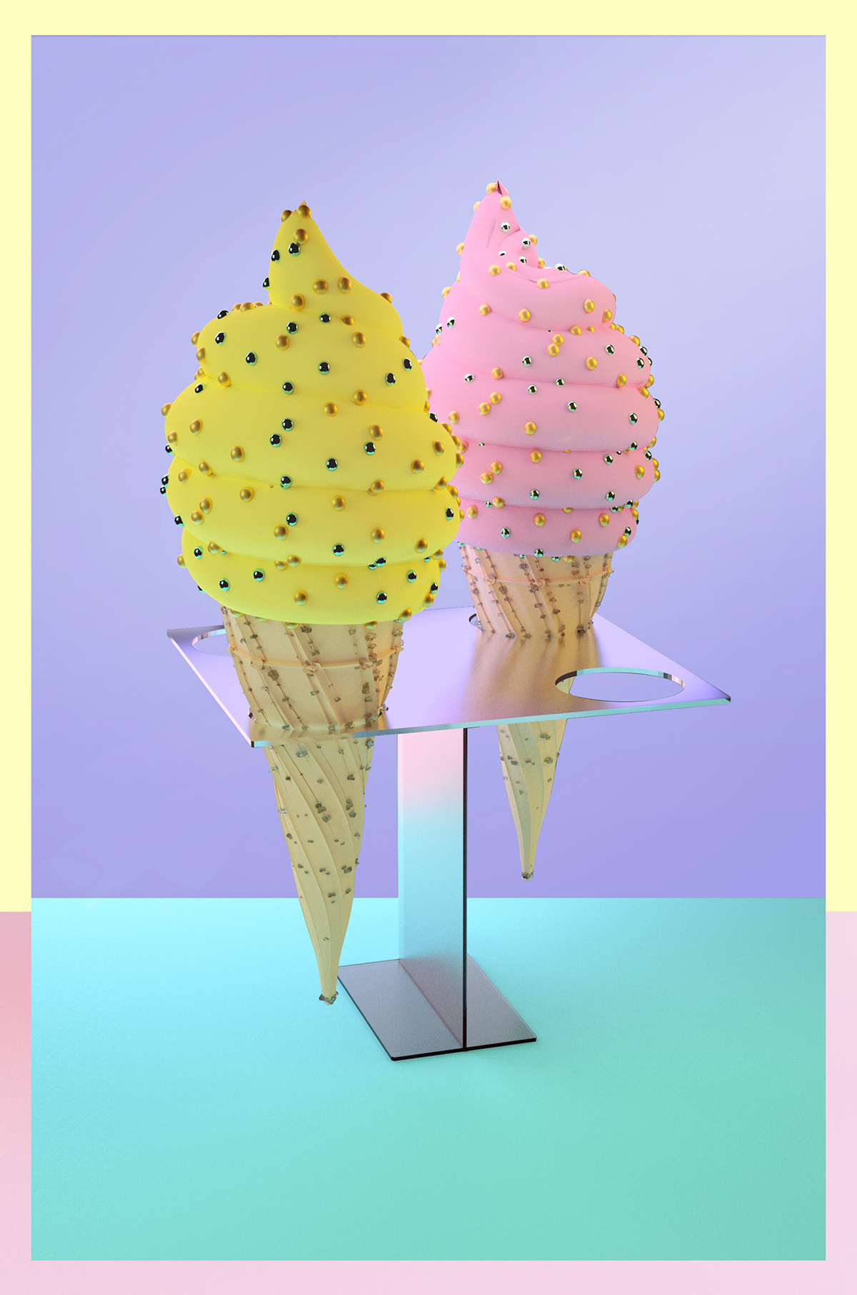 poster 3D fruts