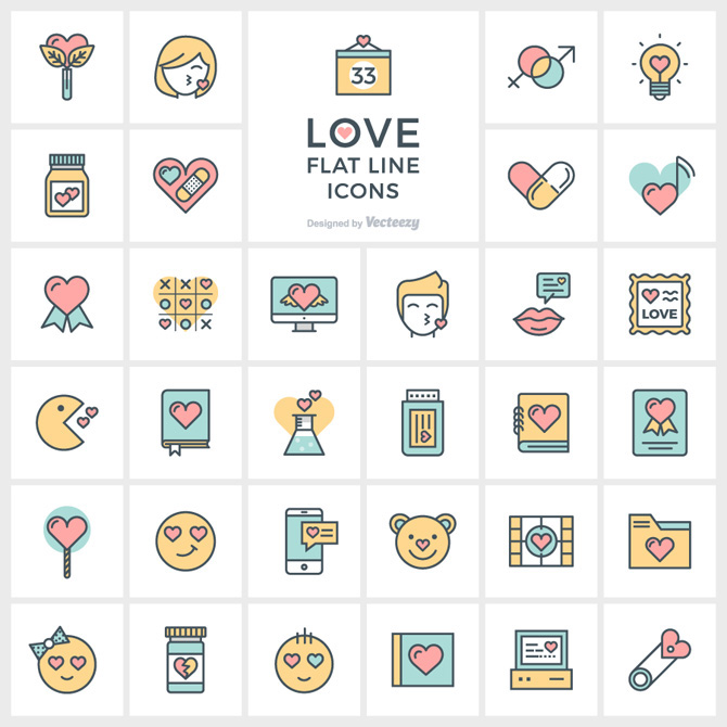 St. Valentine's Day free icons vector psd pattern