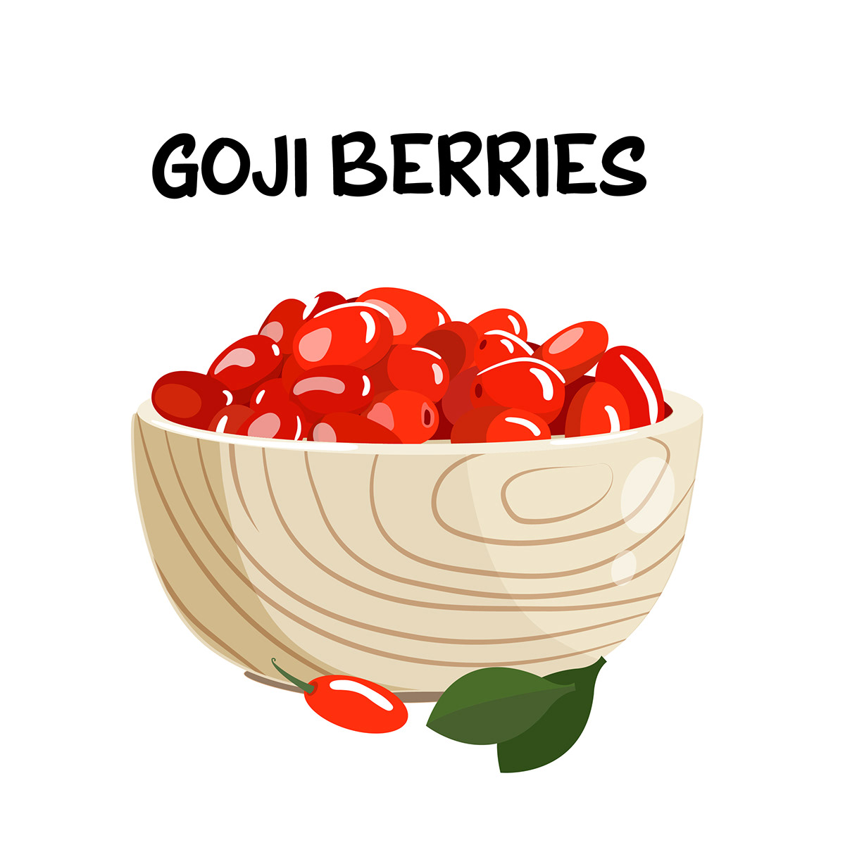 adobe illustrator design digital illustration Goji Berry  health food Packaging visual identity
