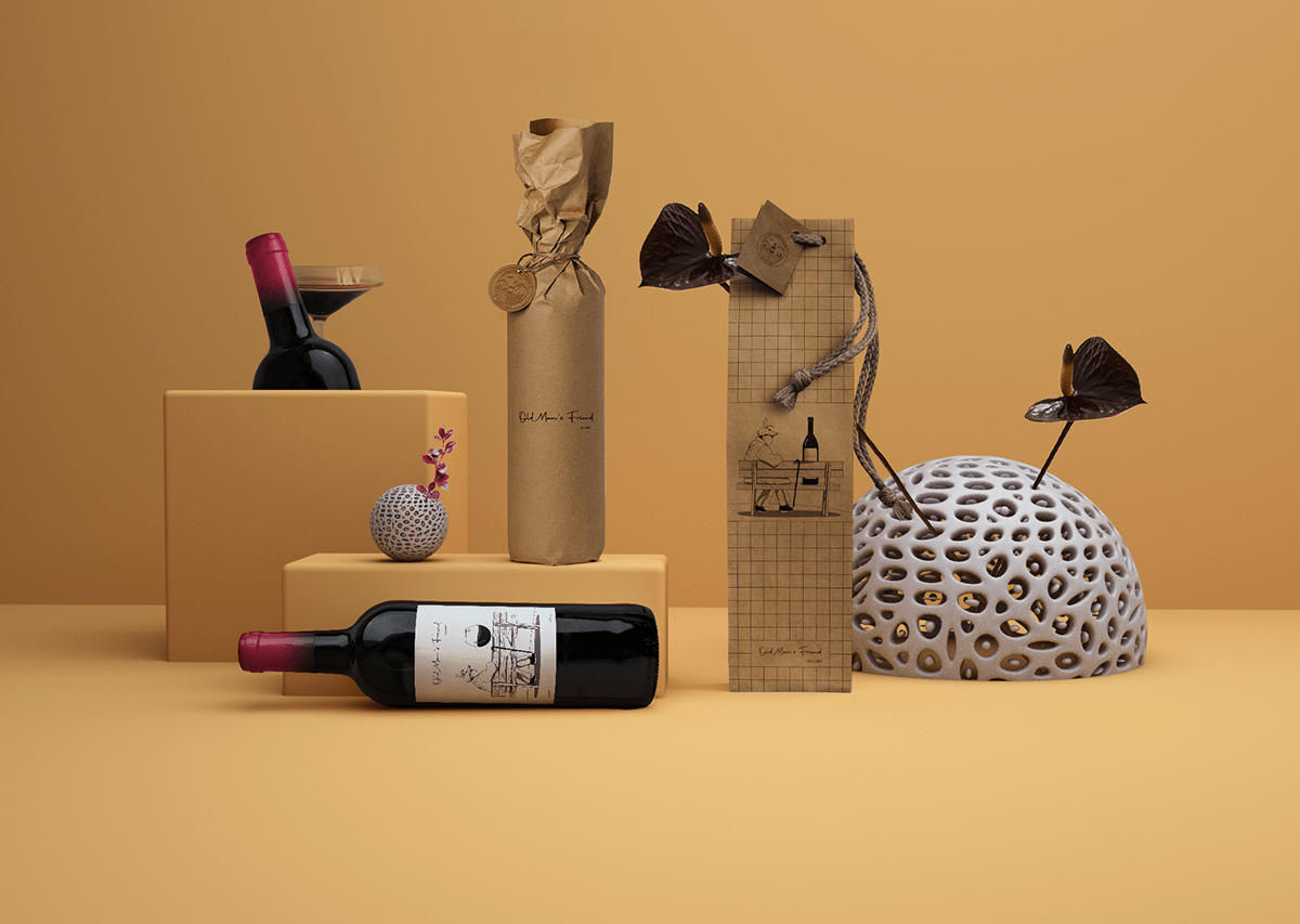 art brand branding  graphic design  identity ILLUSTRATION  logo Packaging wine drink