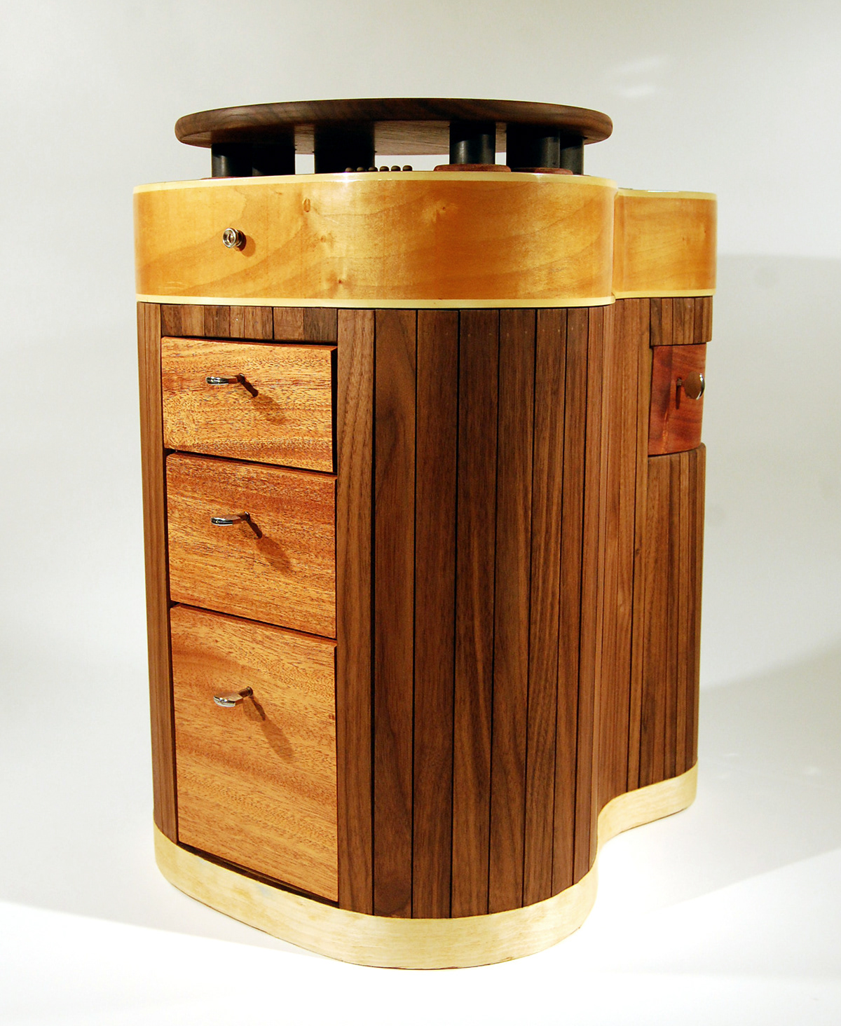 guitar wood table stool drawer walnut mahogany birch strings bridge tune design craft multi pattern