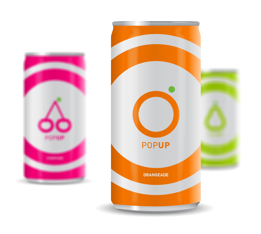 Adobe Portfolio soda pops concept minimal clean design mike karolos smirap designs Fruit can icons soft drinks