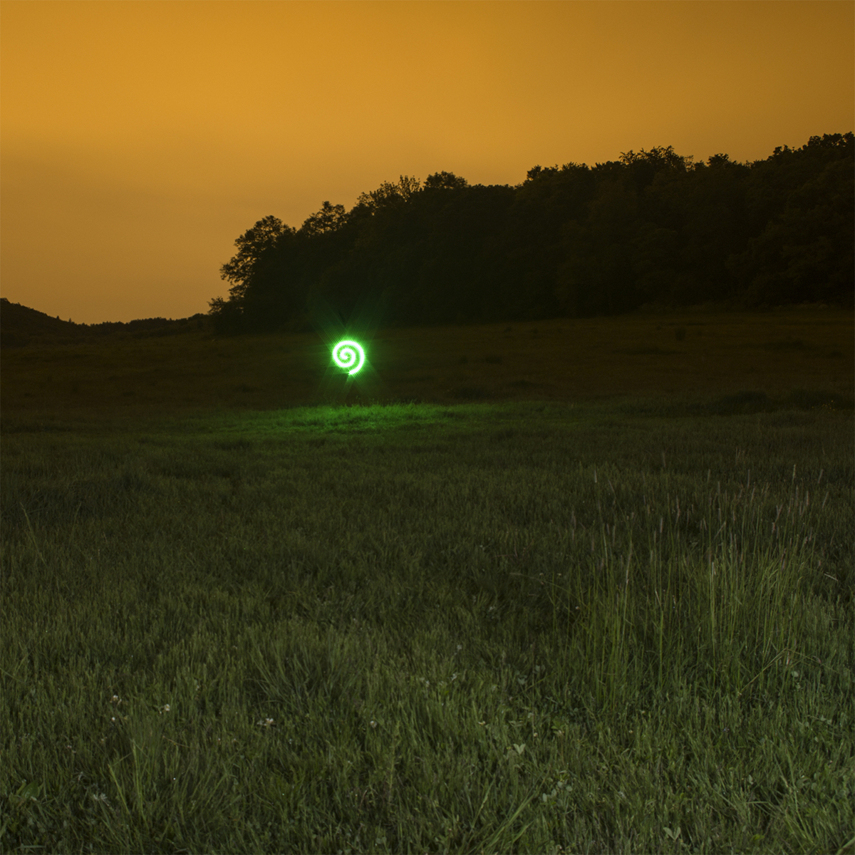 led RGB night Landscape Photography 