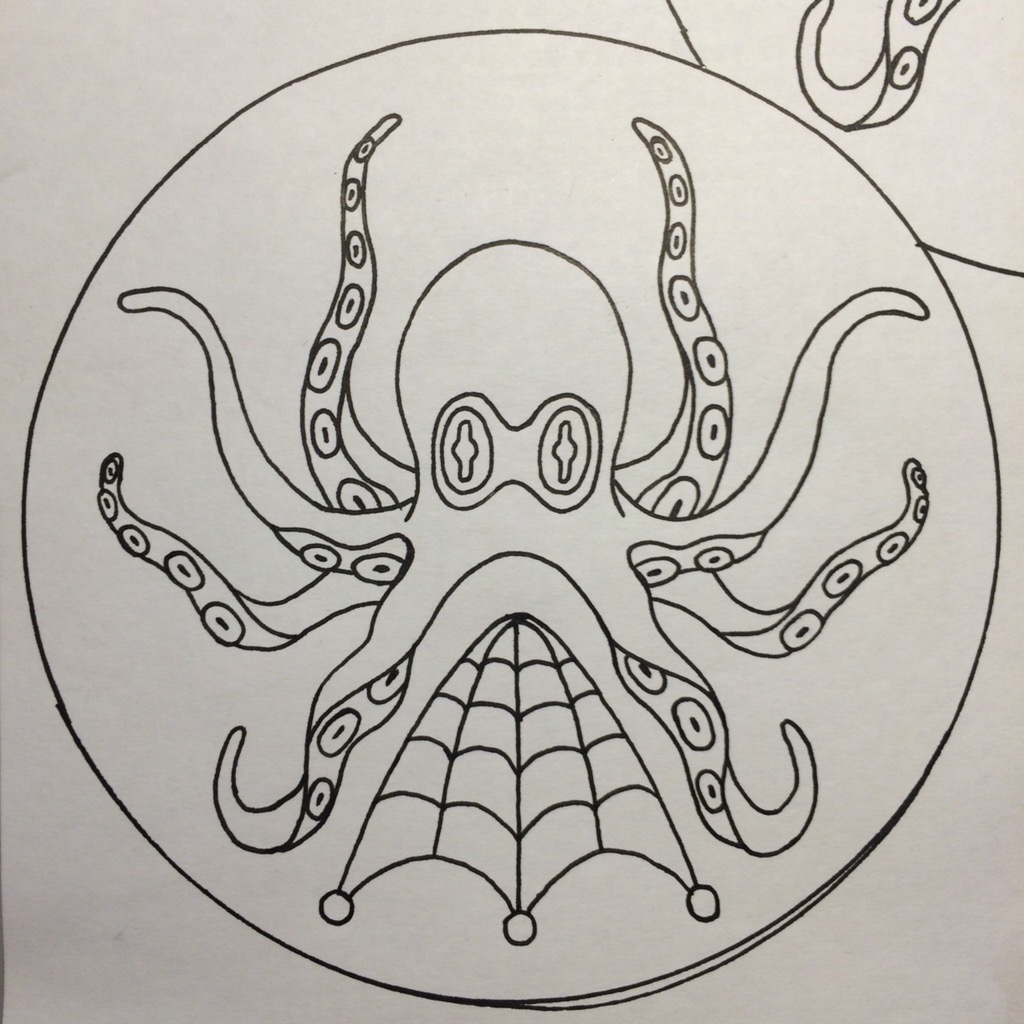 Razorcake punk octopus patch Sailorjerry