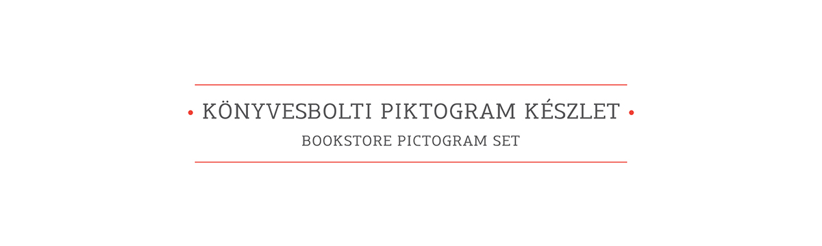 könyvtárellátó pictogram logo wayfinding signage wayfinding sign Picto vector Exit book shop book store store flyer