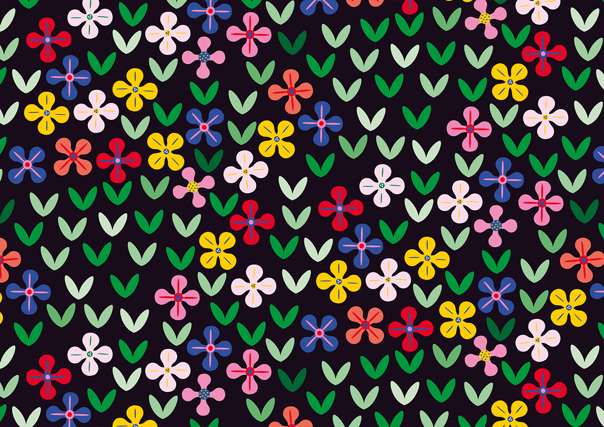 Adobe Portfolio Flora Patterns Flowers ILLUSTRATION  surface