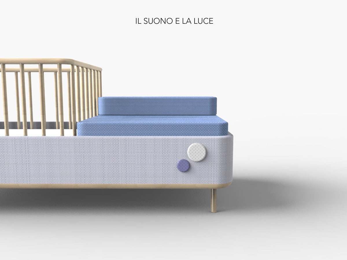 cradle baby bed IoT forniture Smart sleep nordic app