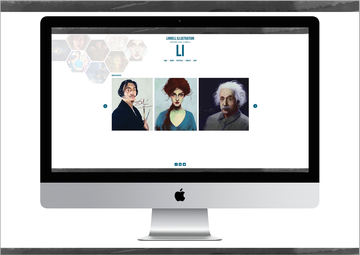 Layout Website portfolio Promotion mock up design graphics template