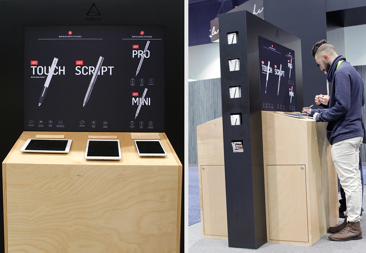 trade Show booth design interaction brand creative adonit ces Consumer Electronics Display