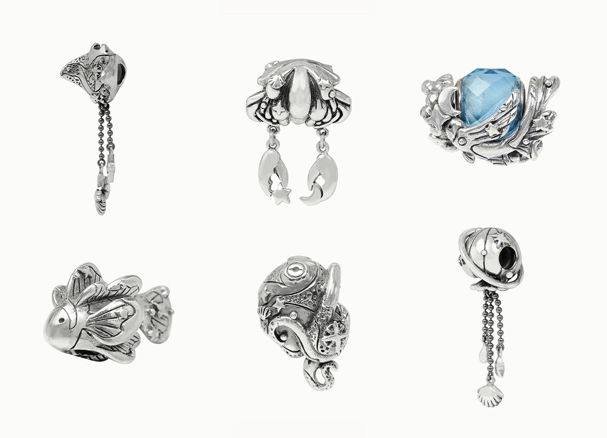 artwork Character design  Charms ILLUSTRATION  Jewelry Design  silver