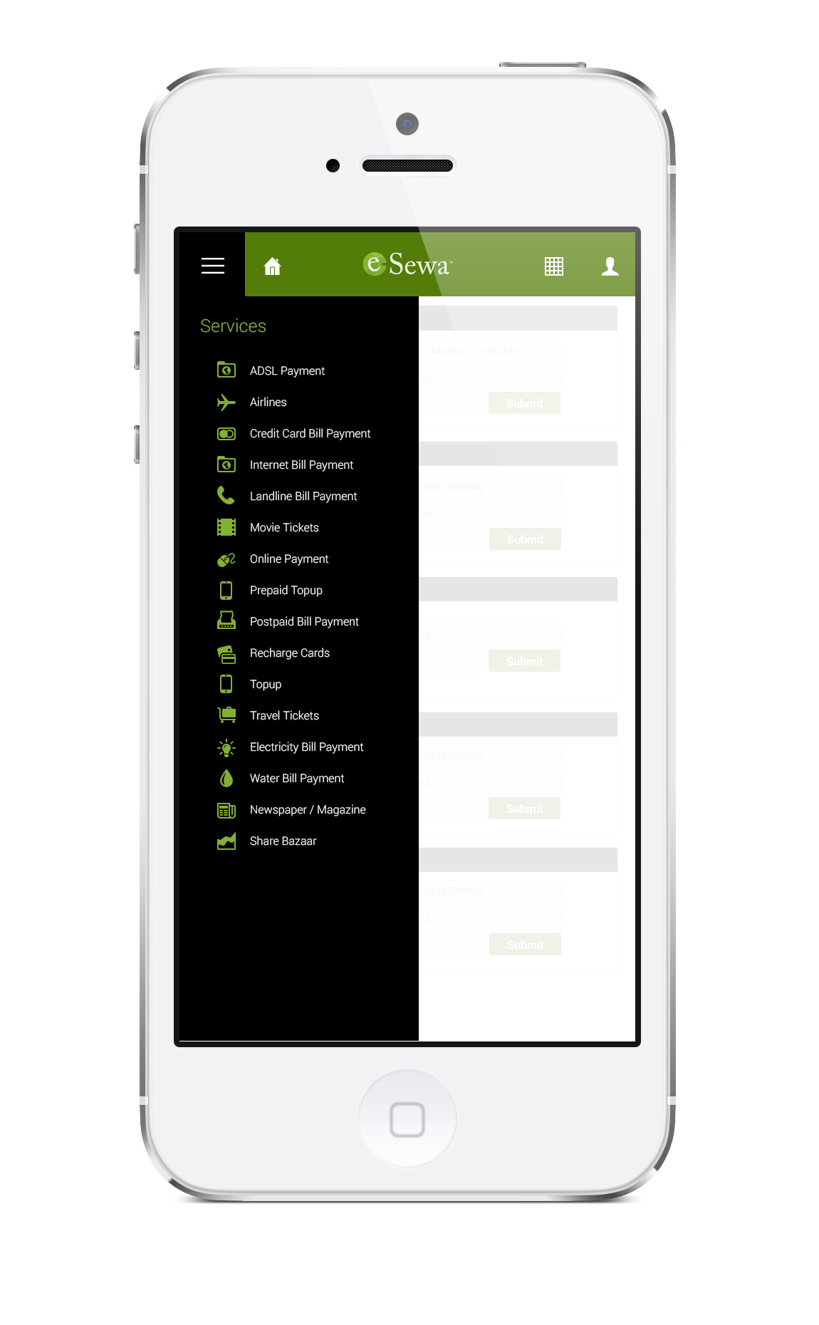 UI ux Mockup mobile design app