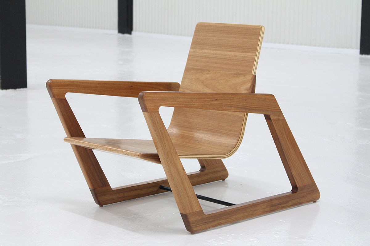 armchair Sustainable handcrafted hardwood contemporary