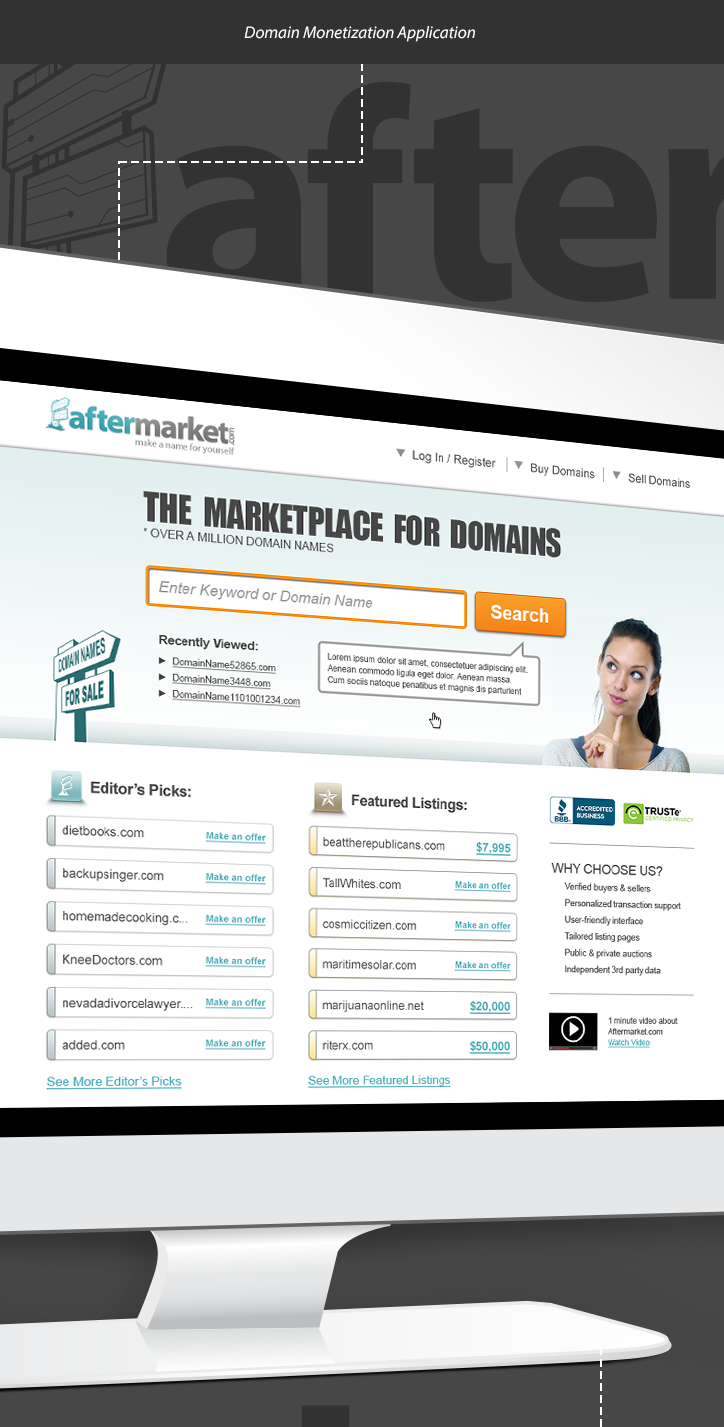 Adobe Portfolio aftermarket.com. domain names