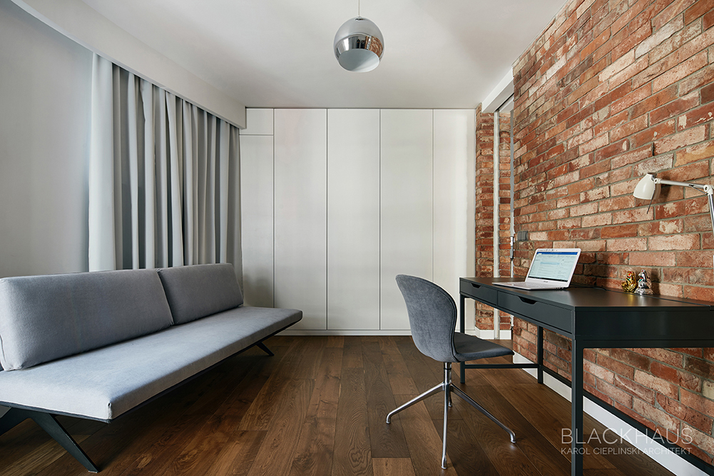 Interior design apartment krakow brick
