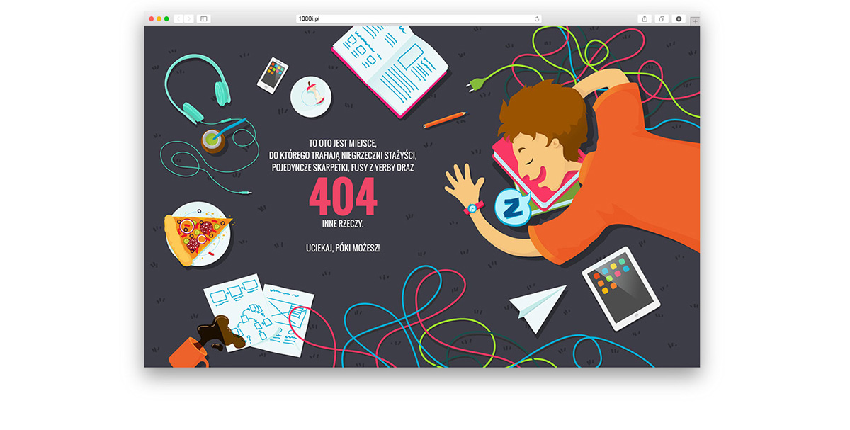 404 error Error page funny sleep lazy colorful colors