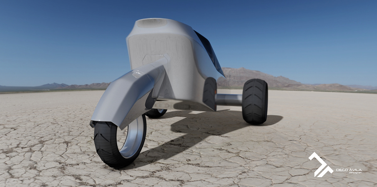 concept car tricar transportation