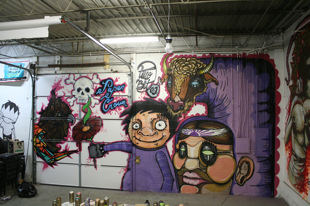 Paper Crown Gallery  Graffiti Murals free drugs