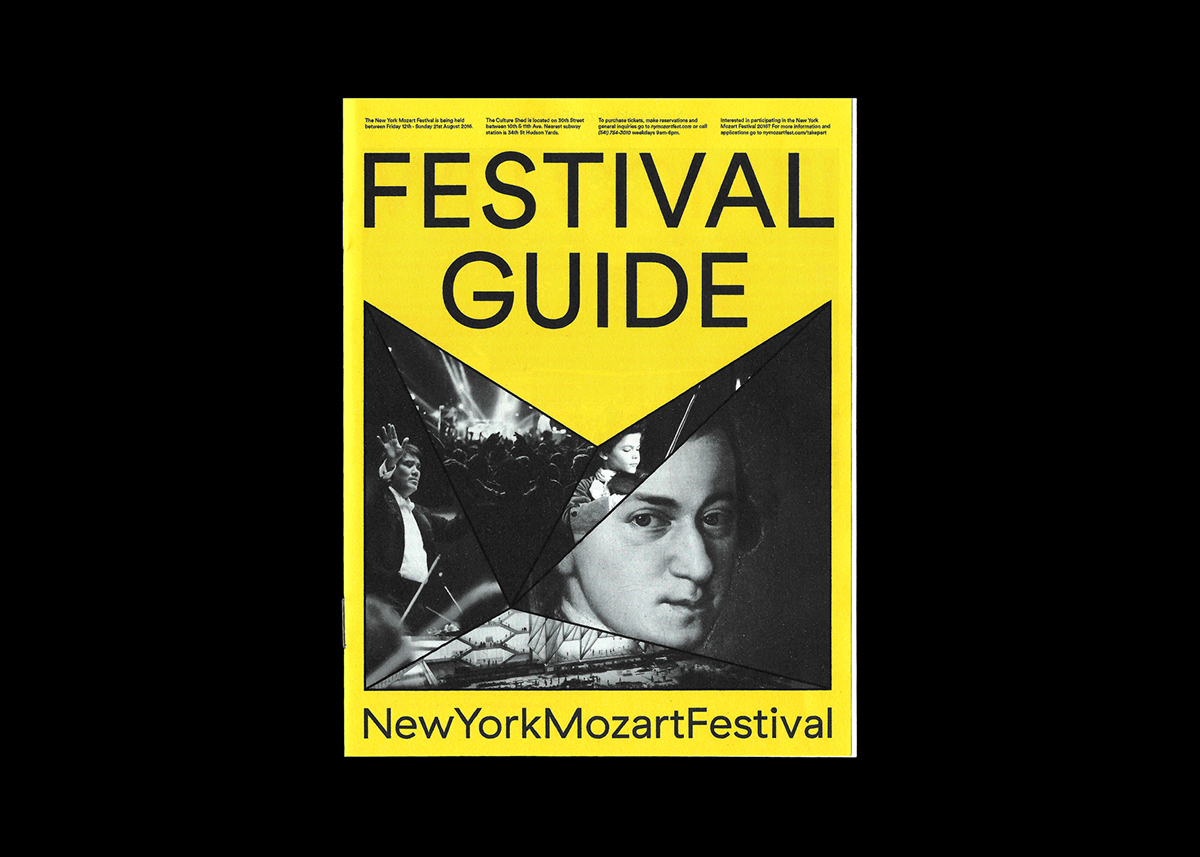 mozart festival Website New York print