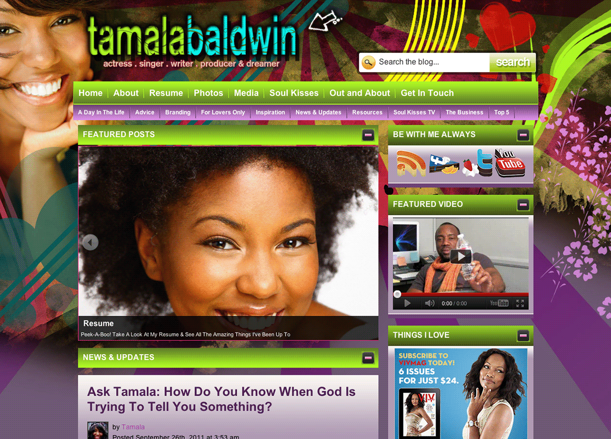 Website Tamala Baldwin