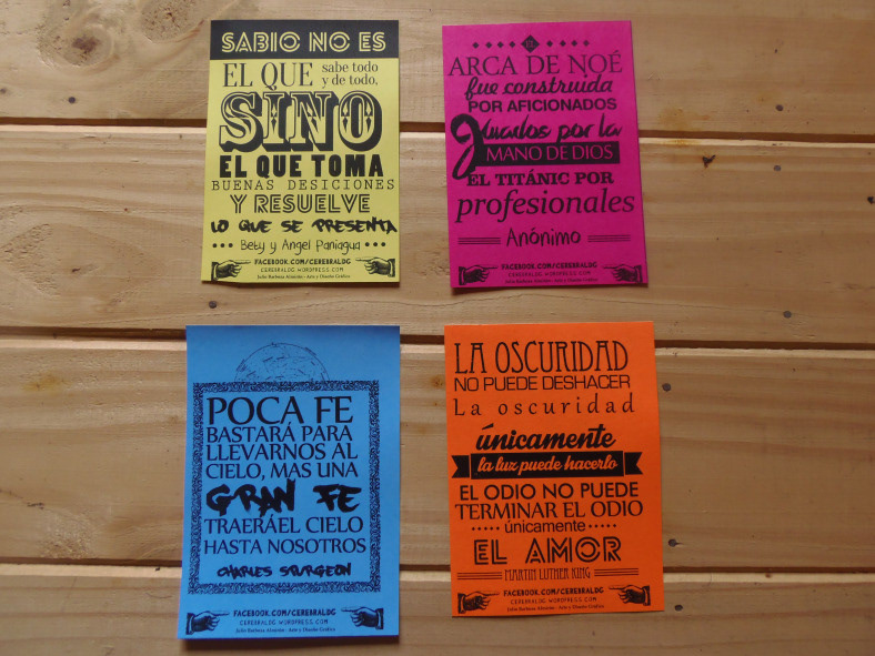 Typografy tipograia diseño grafico postales postal