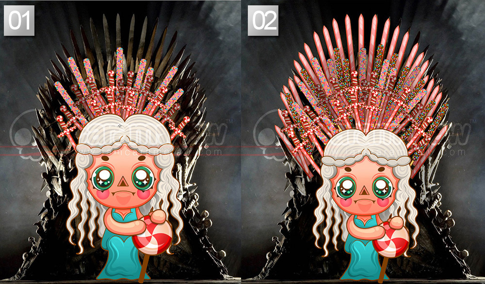 games of thrones got daenerys targaryen mother of dragons khaleesi Glitch Wildlings Exhibition  caramelaw