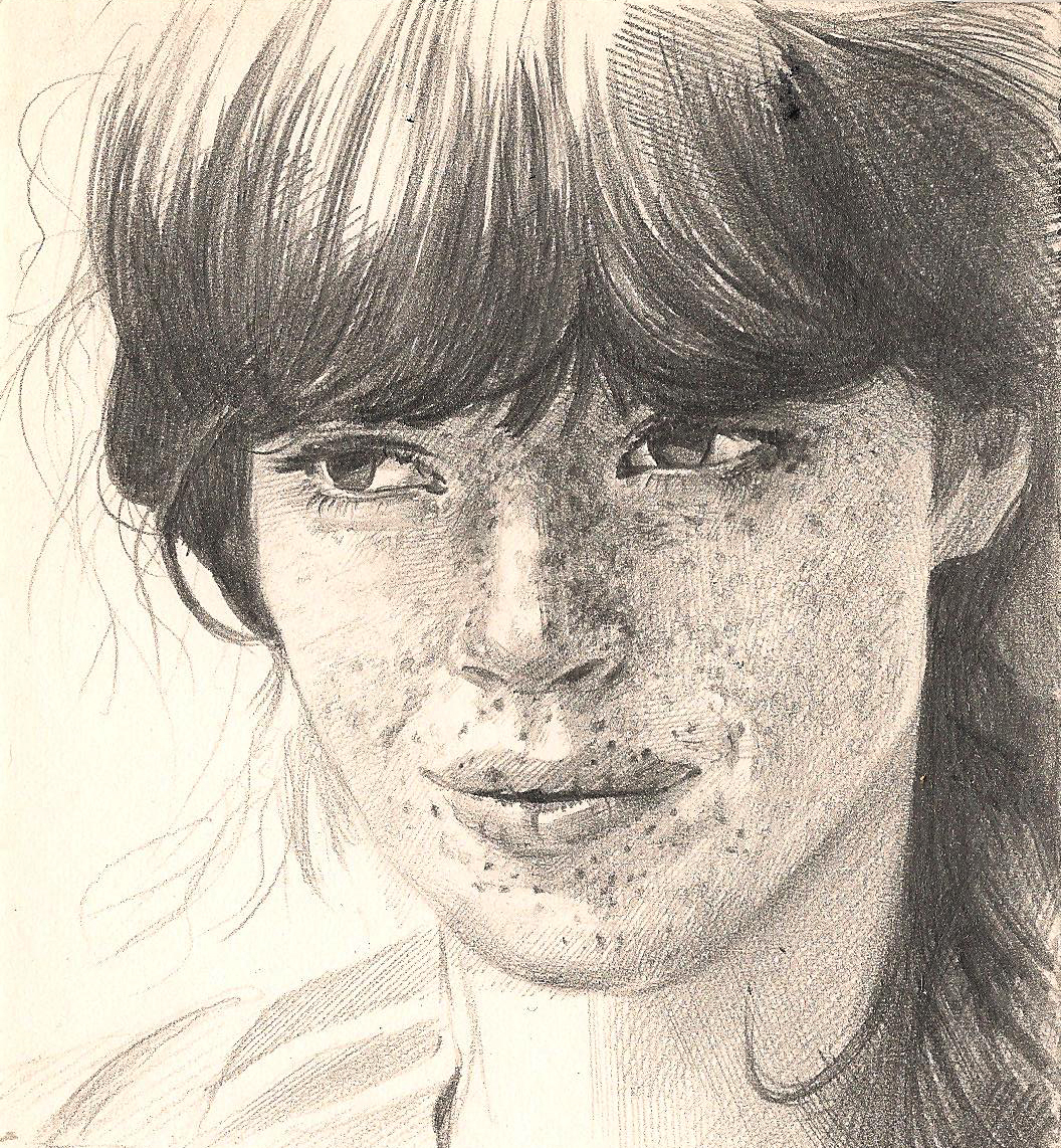she cool illustrations portrait pattern girl berlin freckles eyes