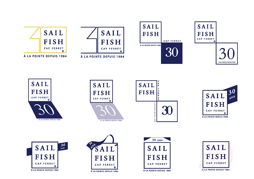 flyer Sail Fish Logotype