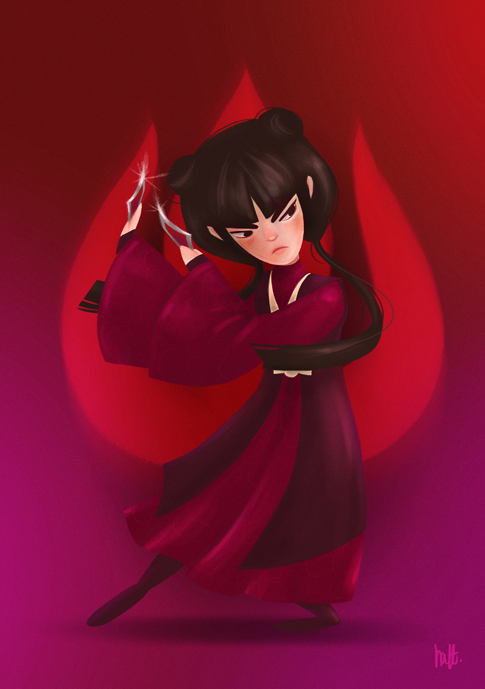 Mai avatar the last airbender girl red Matial arts