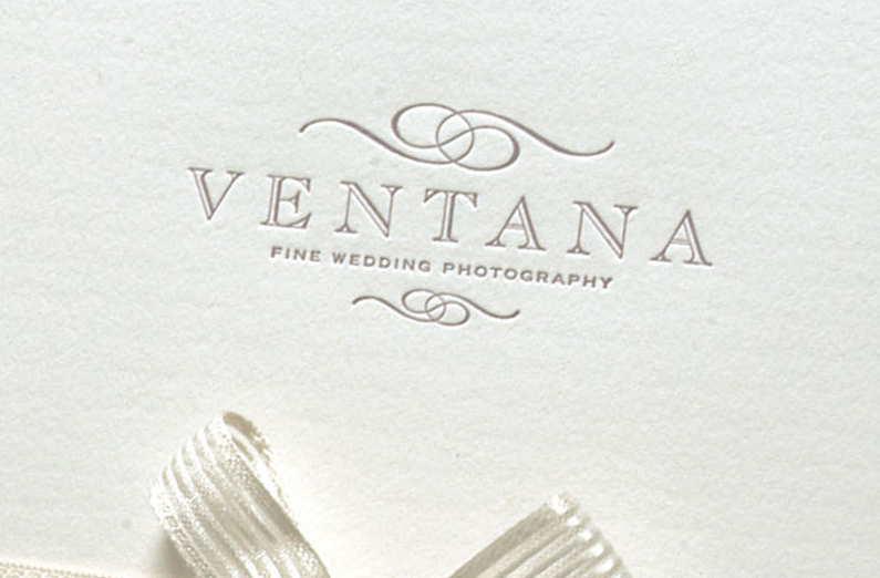 ventana weddings Logo Design wedding photographer logo wedding photographer identity