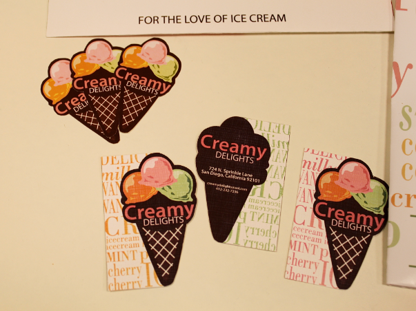 ice cream  package logo