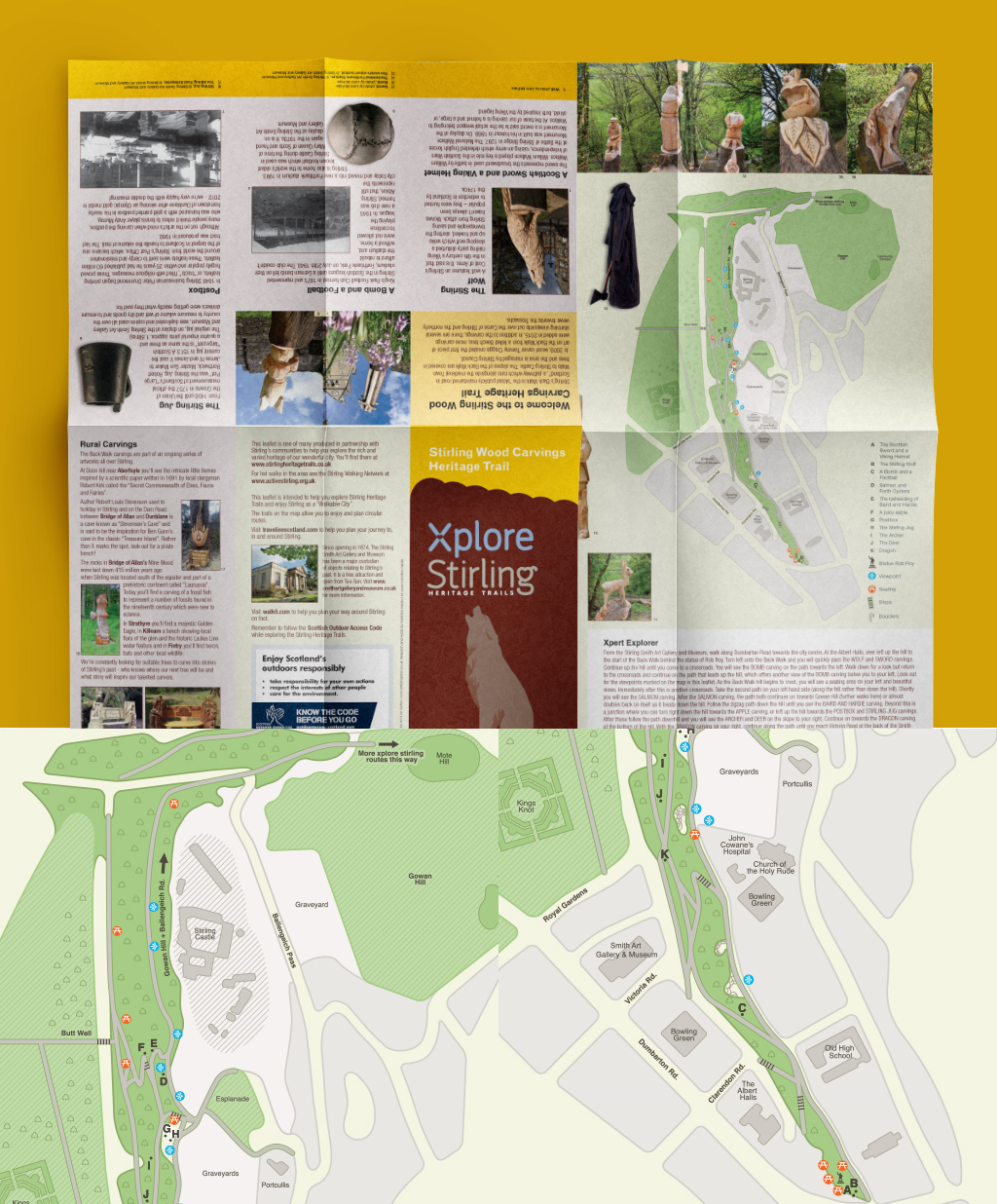 Adobe Portfolio cartography brochure