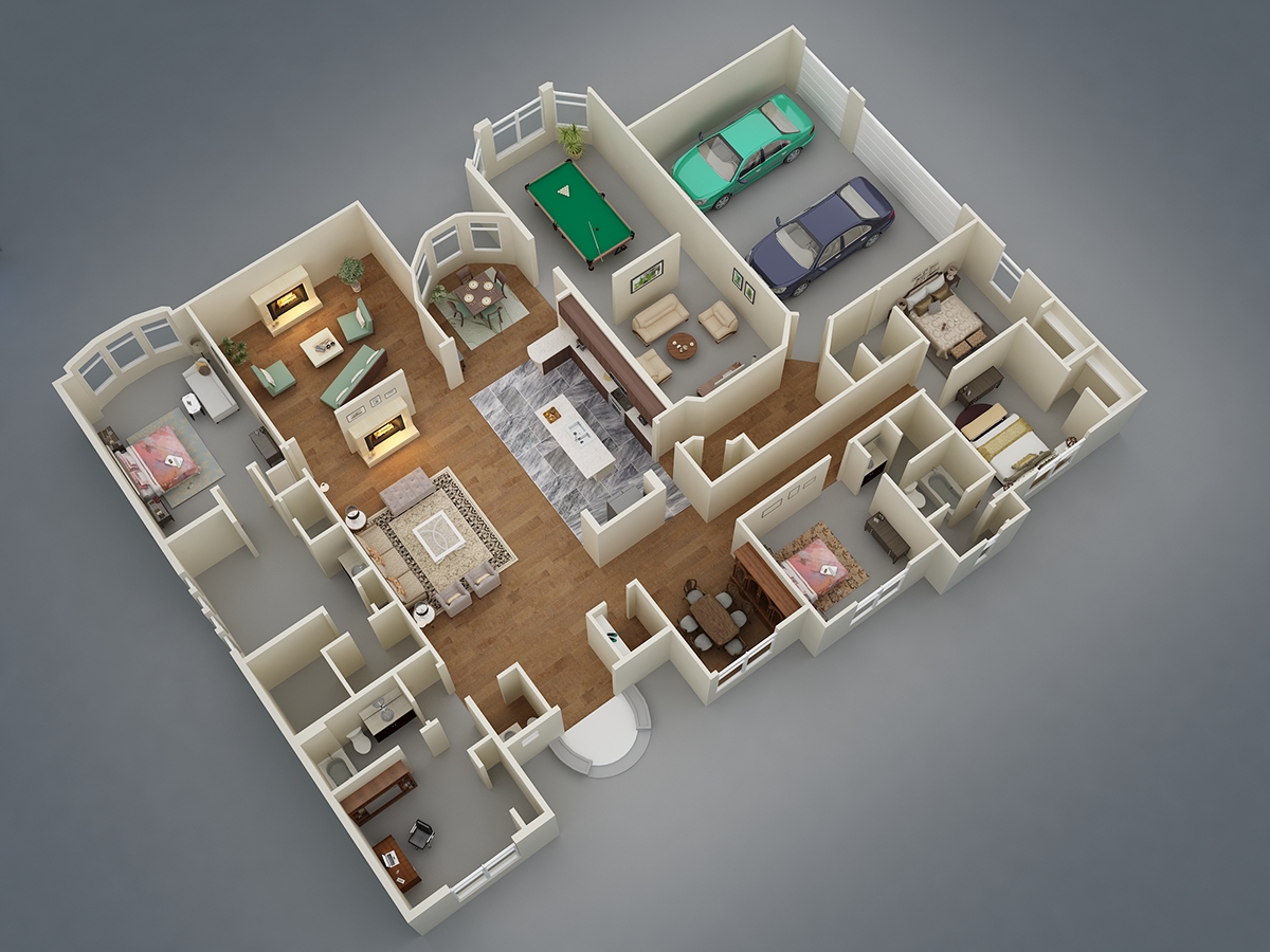 3D floorplan 3D Rendering 3ds max vray rendering architecture interior design  real estste