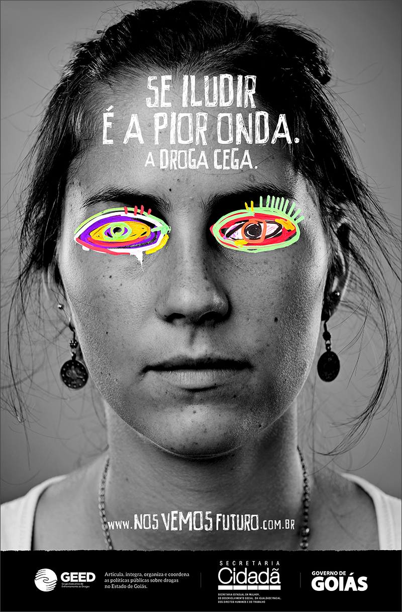 drogas maconha Governo Combate Goiás goiânia Conaina crack Drugs junkie cocaine blackandwhite design Ilustração