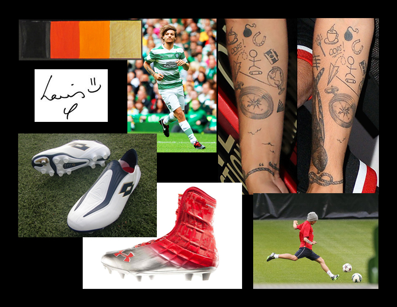 louis tomlinson one direction football performance athletic footwear soccer