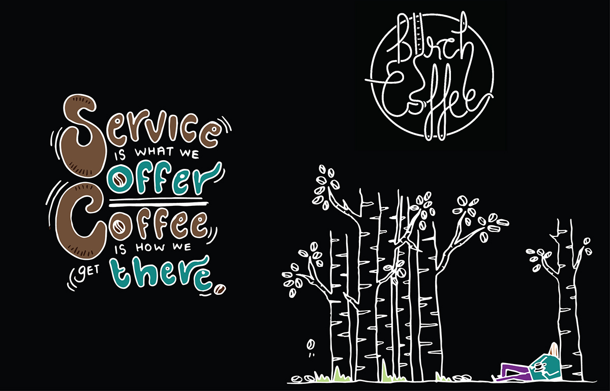 birch coffee logo redesign cup Coffee