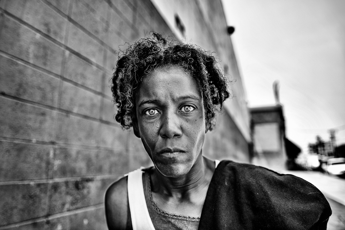 portraits people faces Los Angeles homeless