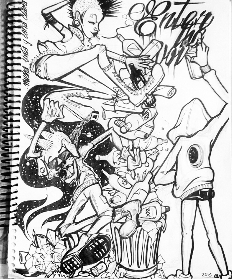 ink pencil tinta lapiz sketch bocetos sketchbook