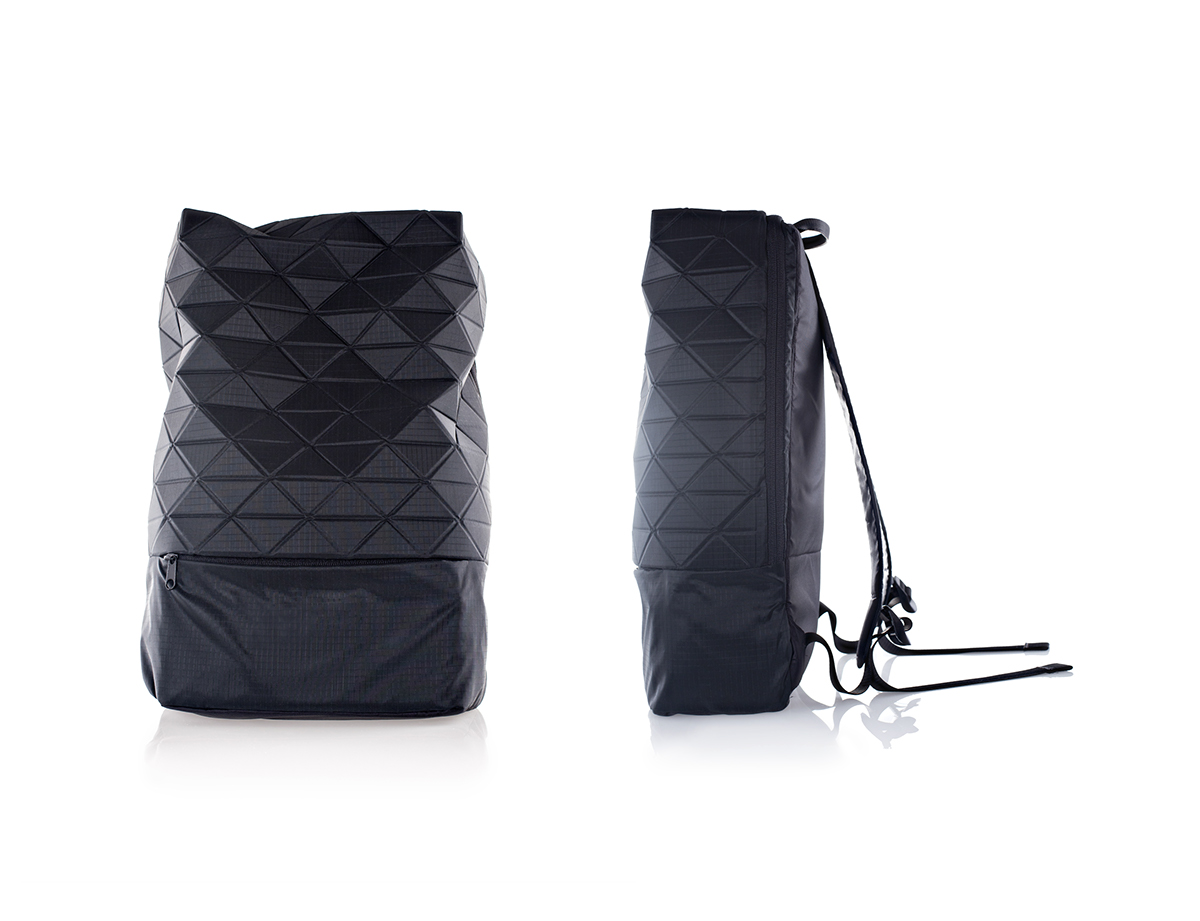 Adobe Portfolio backpack bag Tessellation facets lifestyle jet pack tessel aaron puglisi Tessel Supply
