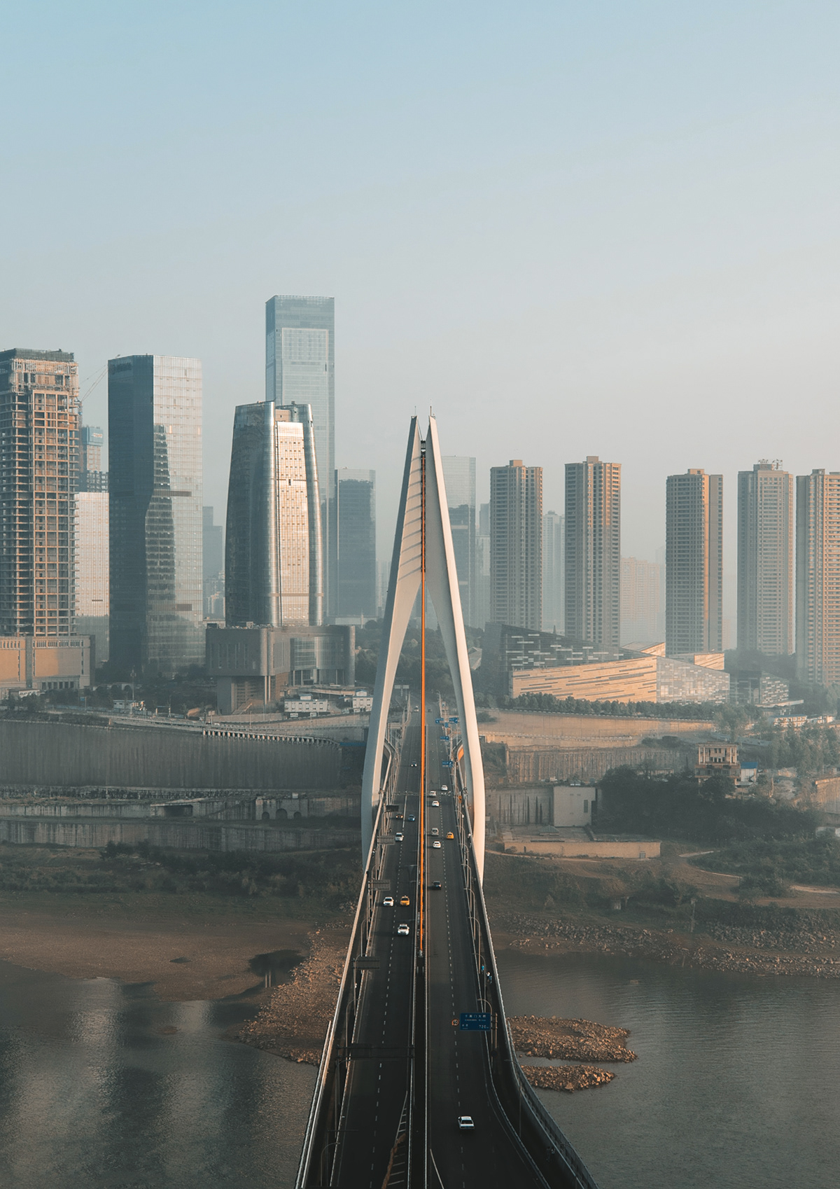 architecture asia china chongqing city cityscape drone future skyscrapper Urban