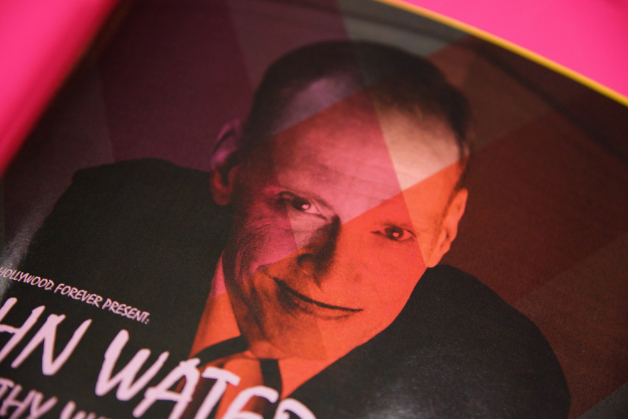 print ad john waters magazine Outfest Hollywood Forever Performance Event
