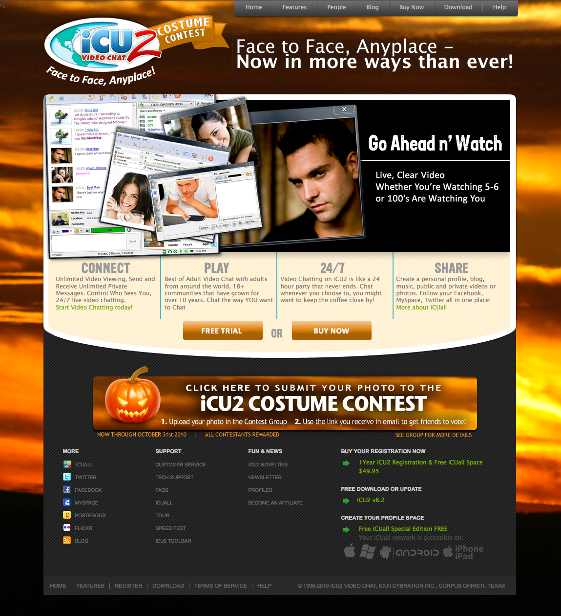 iCU2 site design social networks newsletters