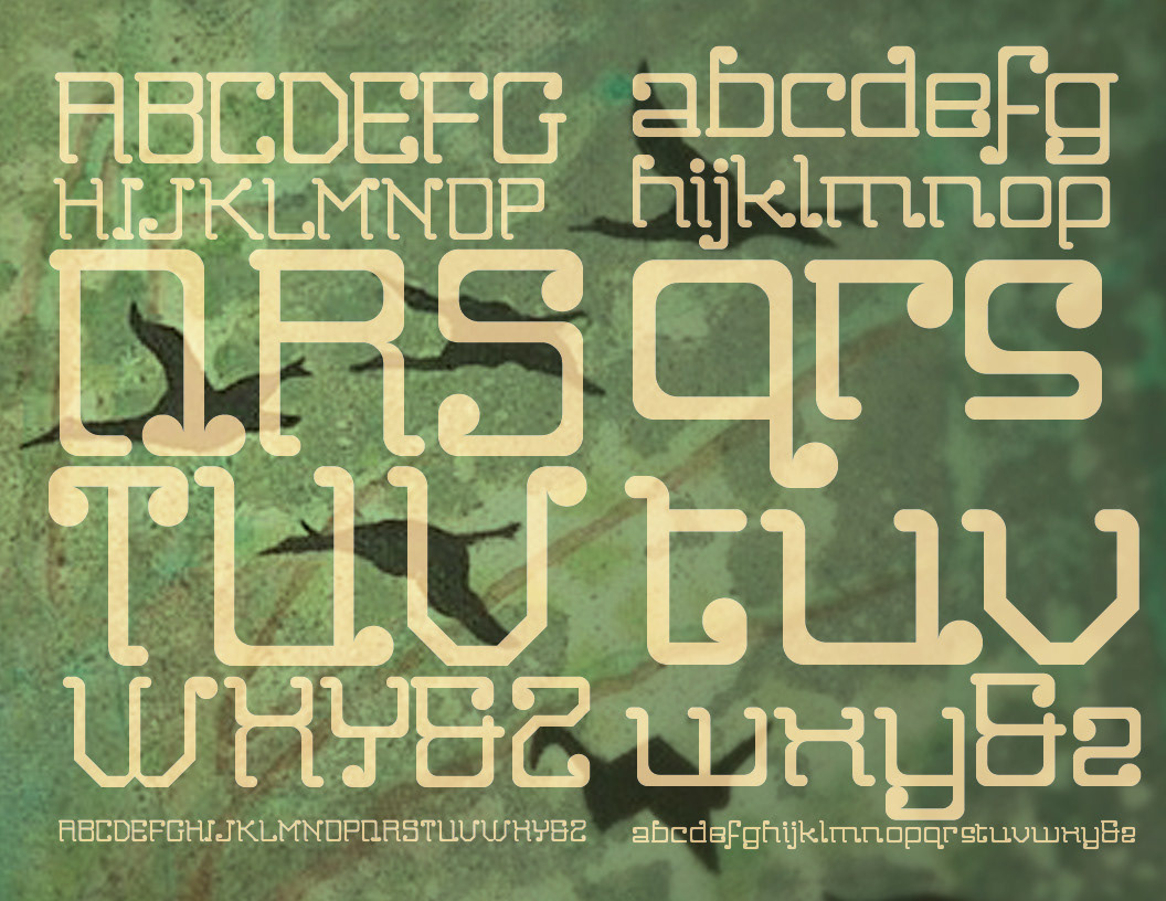 Typeface Urbanista type specimen