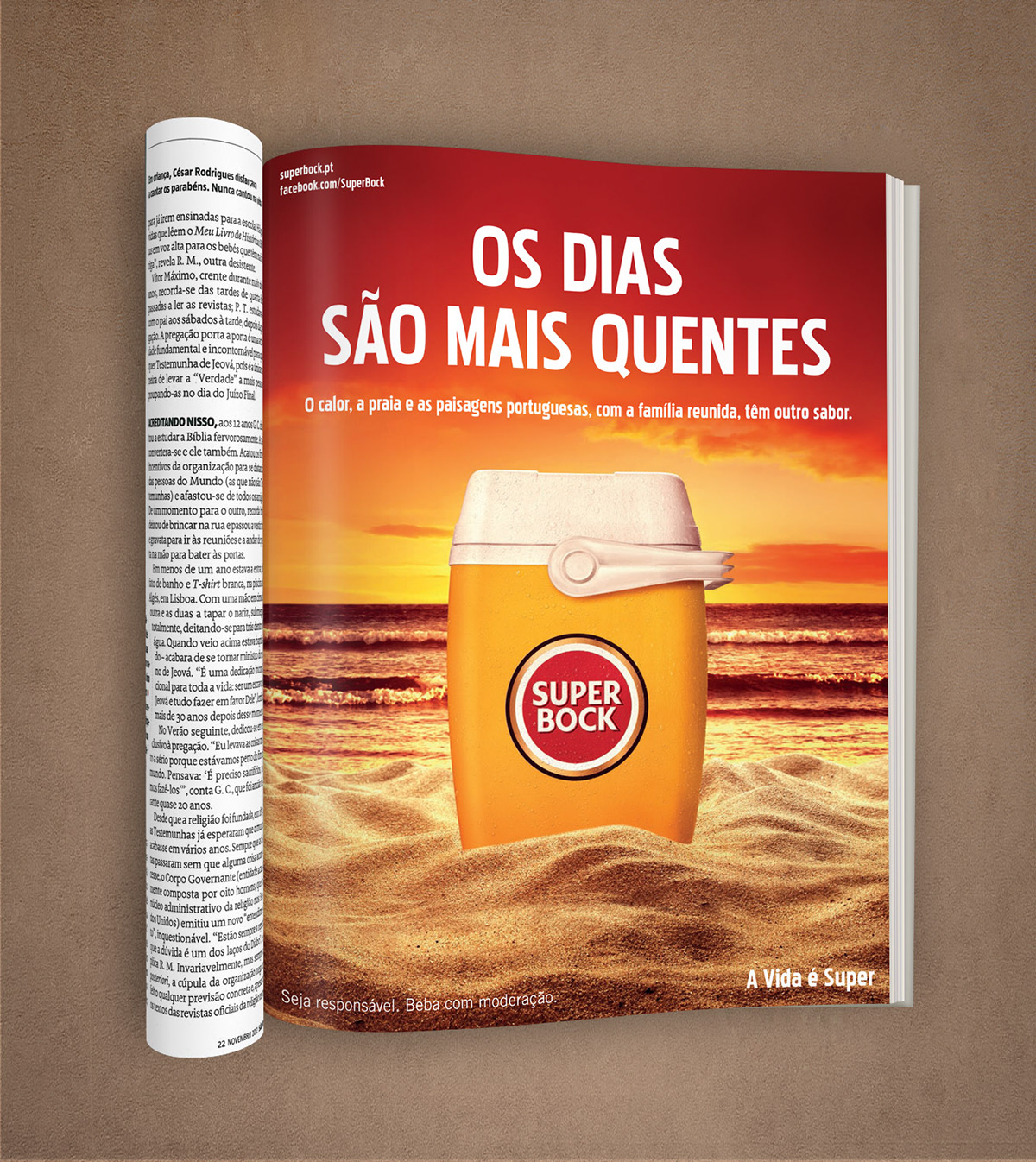 super bock imprensa print mundo português emigrantes Havas Worldwide