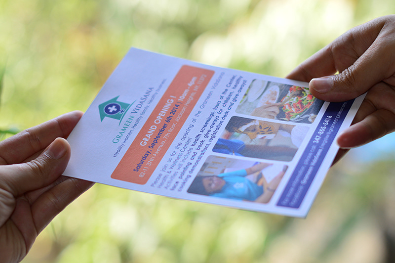 healthcare Event brochure communication materials volunteering summer Queens