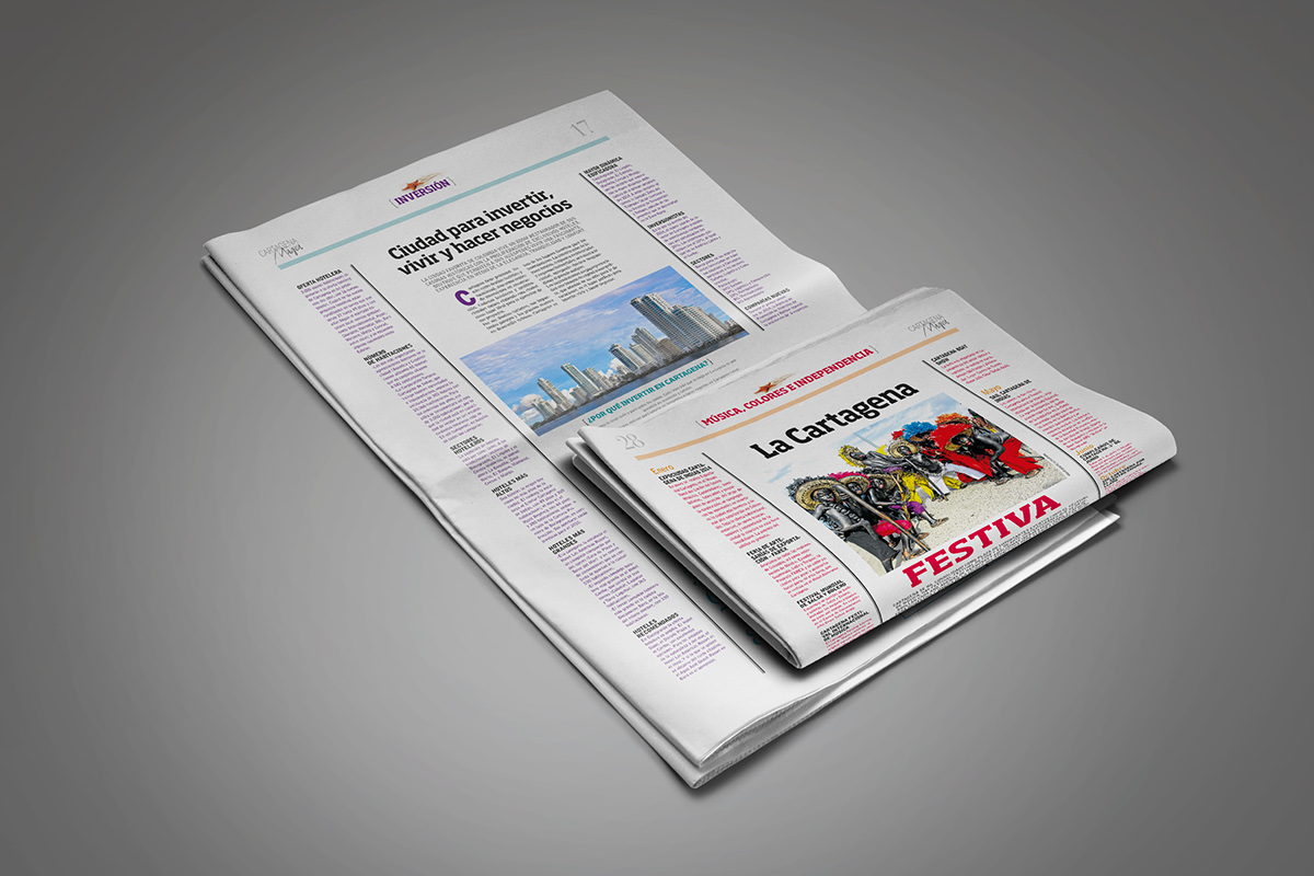 newspaper design diseño editorial Project magazine cover periodico colombia