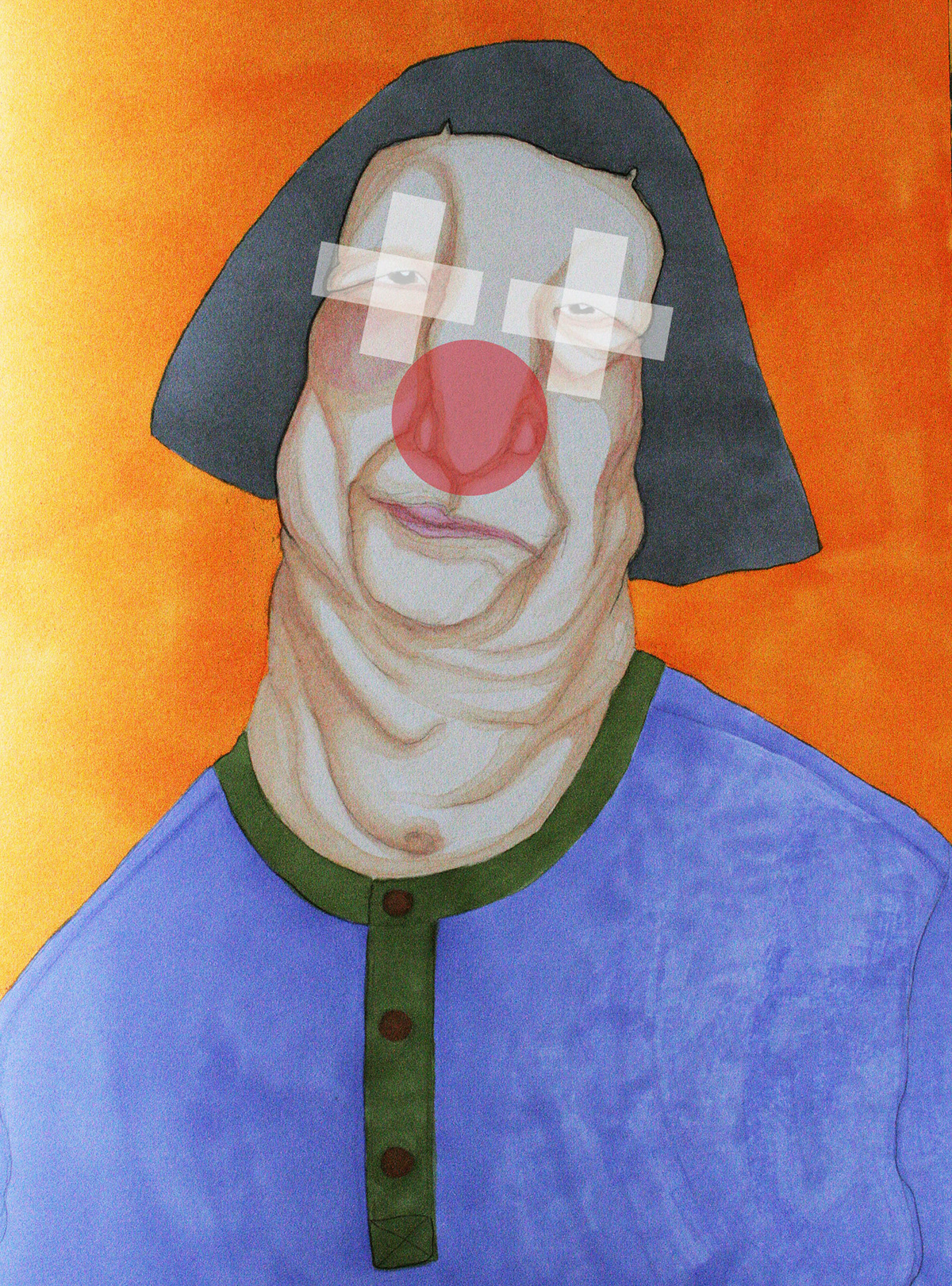 portrait Lady clown