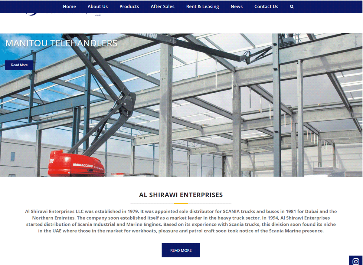 Al Shirawi enterprises branding  Website Design website development