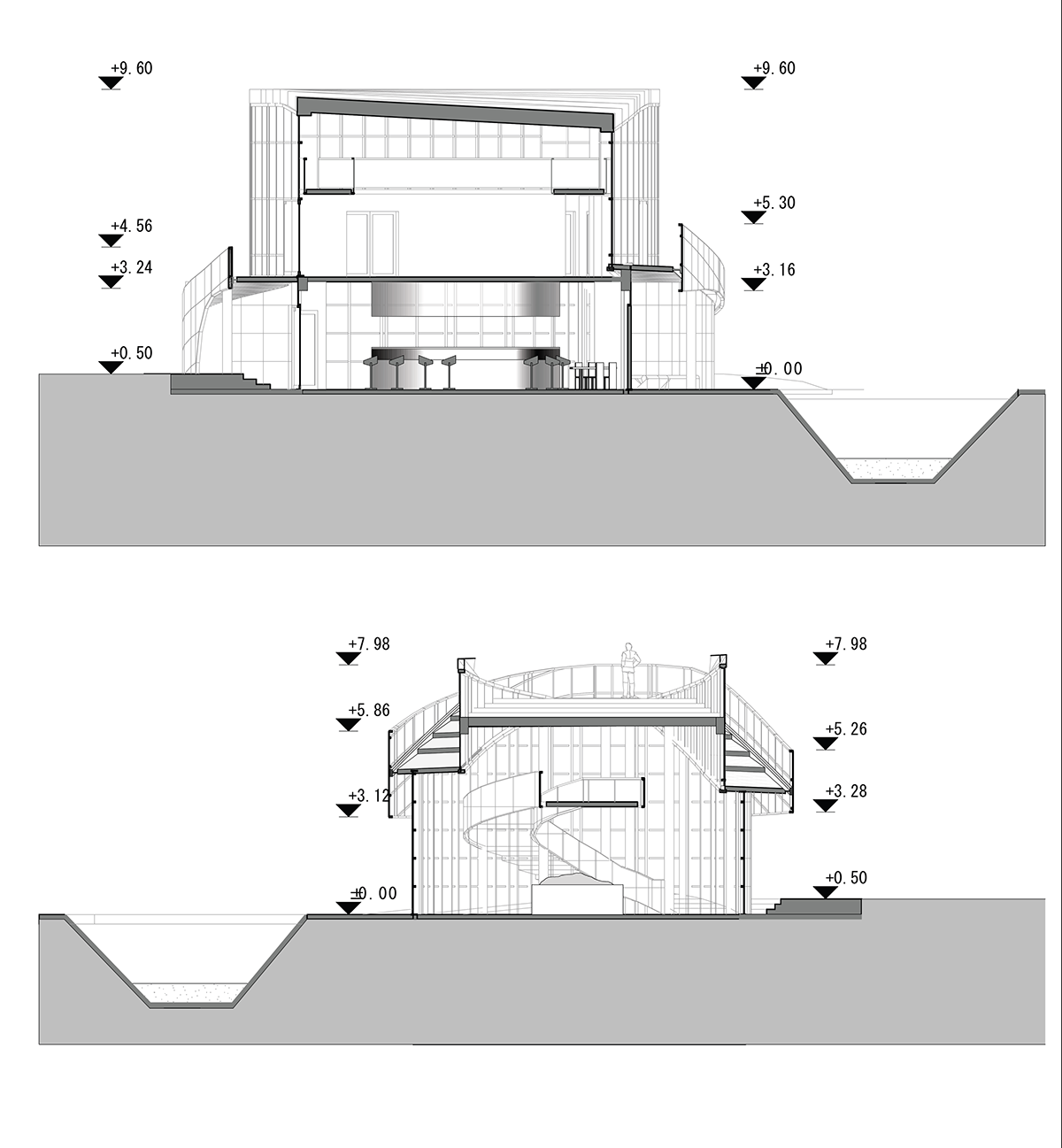  centre design concept art cluj napoca visualization architecture centre student organic Interior Plan