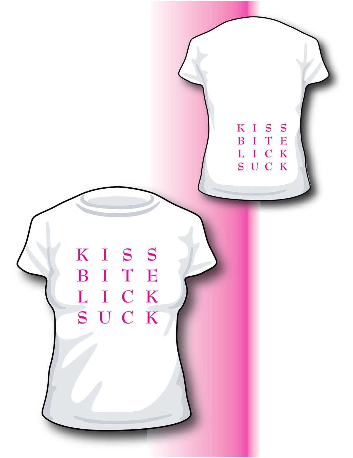 t-shirt  t-shirts  Graphic  bold  Sexy  type screen print