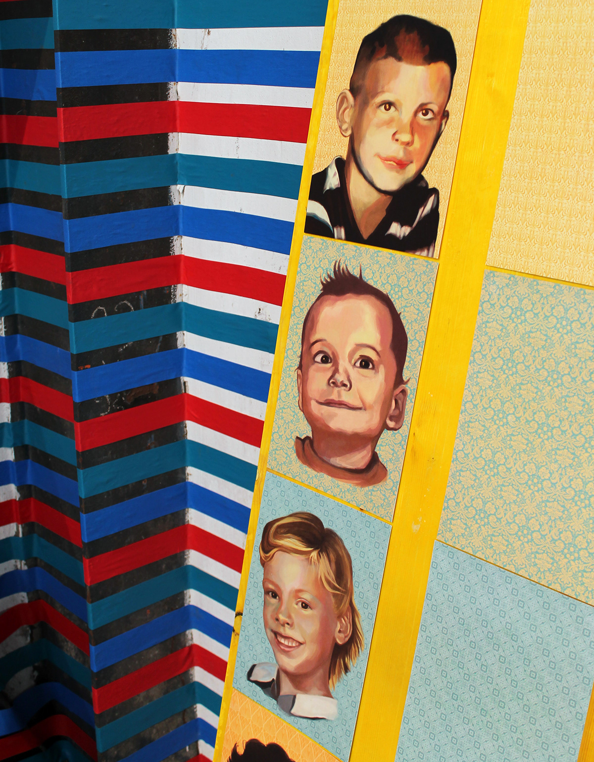 serial killers murder kids children Patterns colorful digital painting posters cards